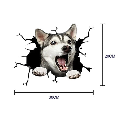 3D Dog Car Sticker Waterproof Cat Car Sticker Toilet Sticker Wall Stickers Removable Art Decals Sticker Home Decor Dropshipping