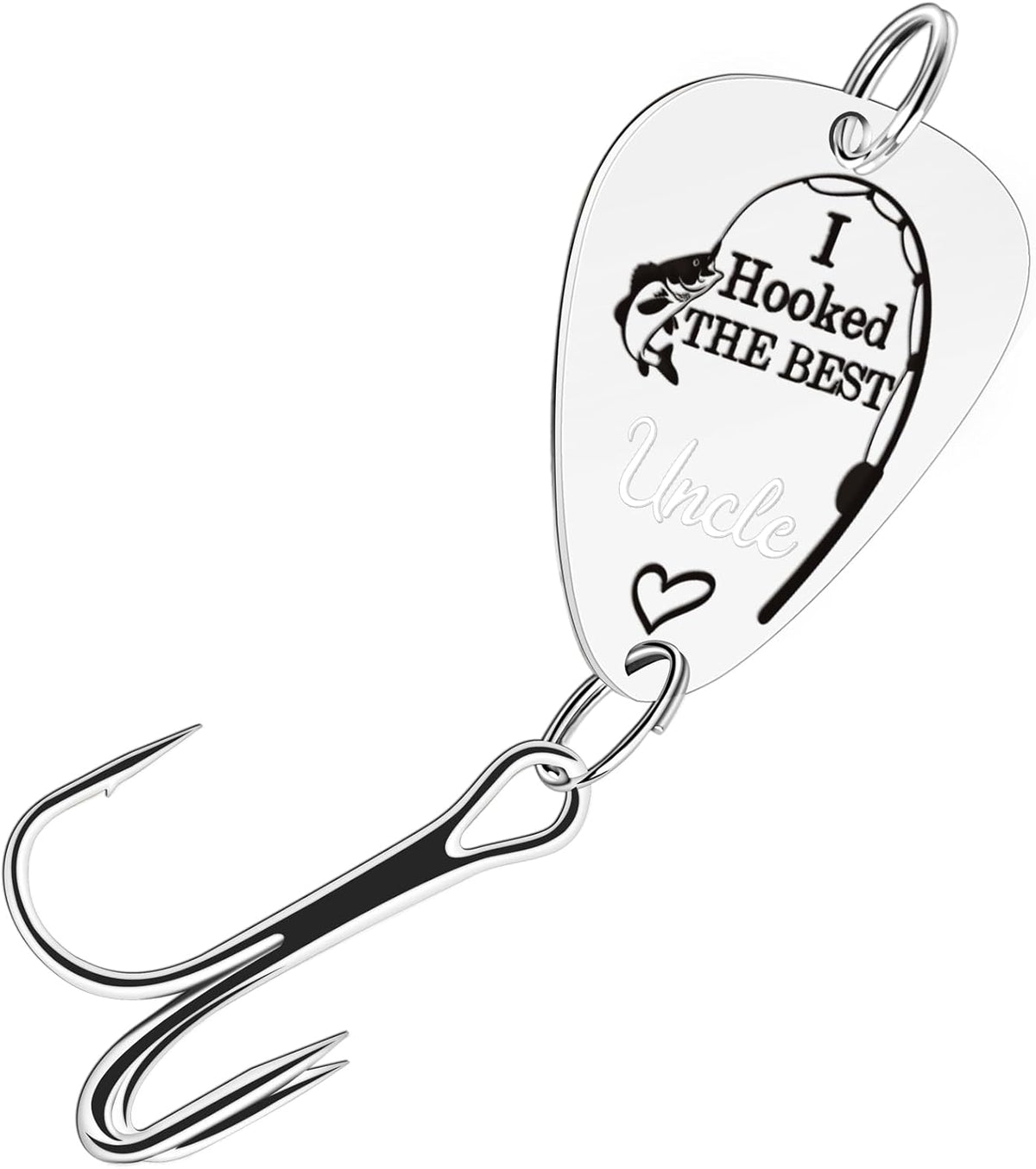 I Hooked The Best Dad Fishing Hook, Gifts For Father's Day, Gifts For Lovers