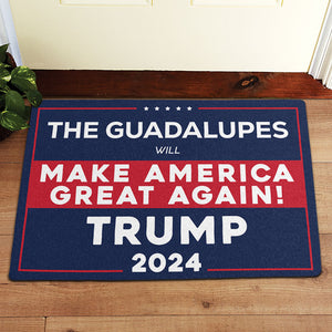 Trump Make America Great Again, Personalized Doormat, Home Decoration For Trump Fans, Election 2024