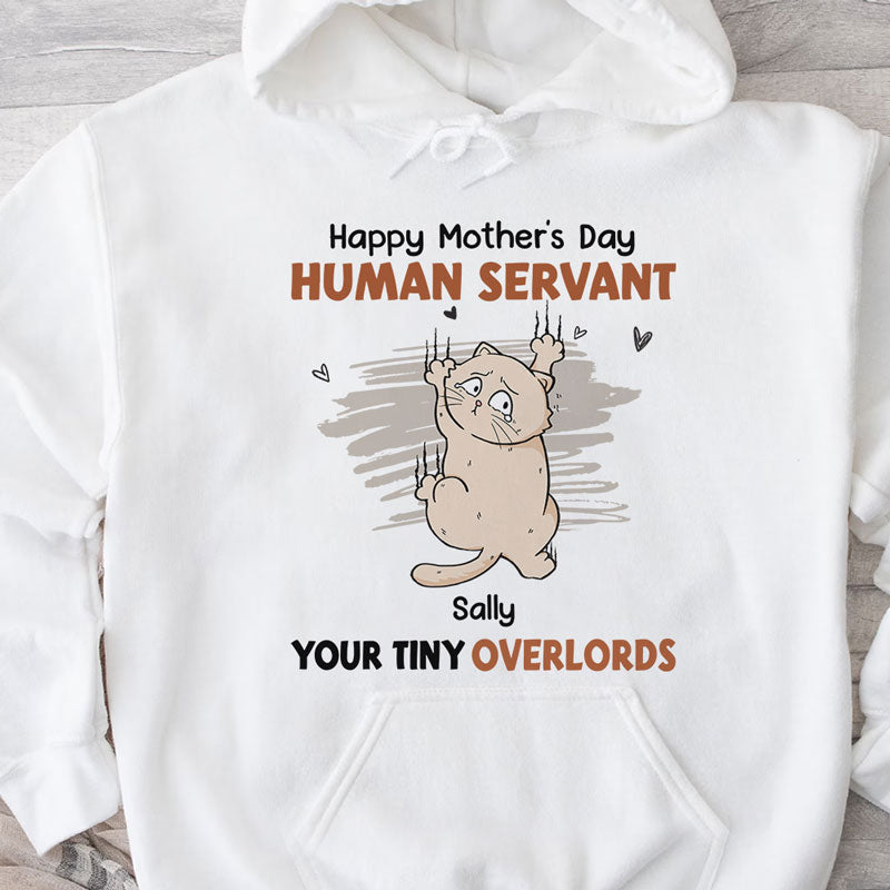 Human Servant Your Tiny Overlord, Personalized Shirt, Gifts For Cat Lovers