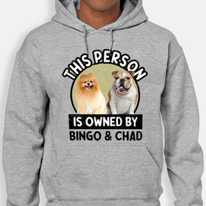 This Person Is Owned By Pop Eyed, Personalized Shirt, Gifts For Dog Lovers, Custom Photo