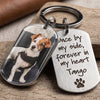 Once By My Side, Personalized Keychain, Pet Memorial Gift For Dog Lover, Custom Photo