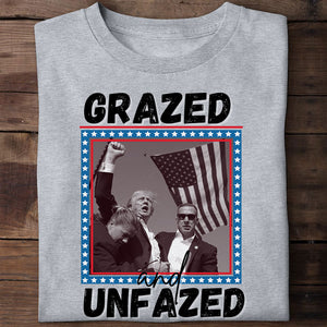 Gazed Unfazed Trump 2024, Trump Shooting, Trump AssassinationShirt, Election 2024