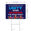 Harris Walz Unity Over Division, Personalized Yard Sign, Kamala Harris Sign, Election 2024