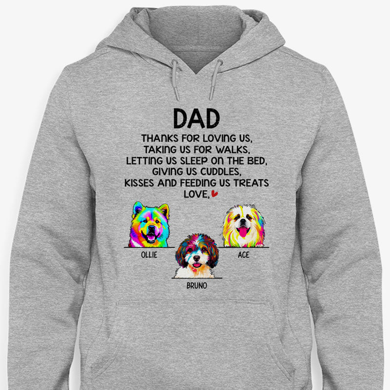 Thanks For Loving Me Dog Pop Art, Personalized Shirt, Gifts For Dog Lovers