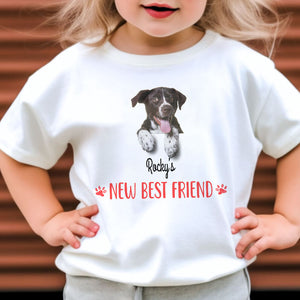 New Best Friend, Personalized Baby Clothes, Custom Baby Onesies, Baby Shower Gifts, Gift For Dog Lovers, Custom Photo