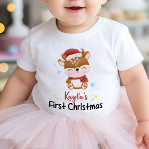 Baby First Christmas, Personalized Baby Clothes, Custom Baby Onesies, Baby Shower Gifts