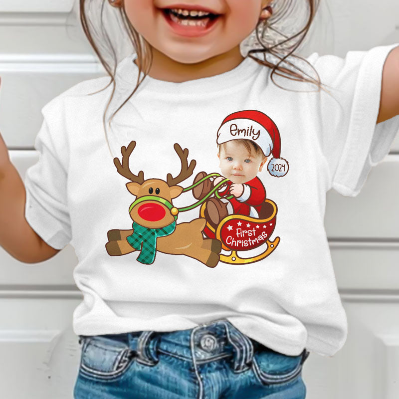 Personalized baby's first christmas outfit sale