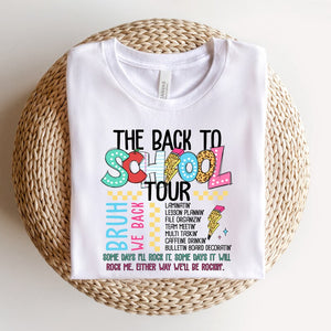 The Back To School Tour, Bruh We Back, Personalized Shirt, Gifts For Girl