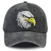 Embroidered Bald Eagle Head Hats, 4th July Washed Cap