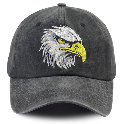 Embroidered Bald Eagle Head Hats, 4th July Washed Cap
