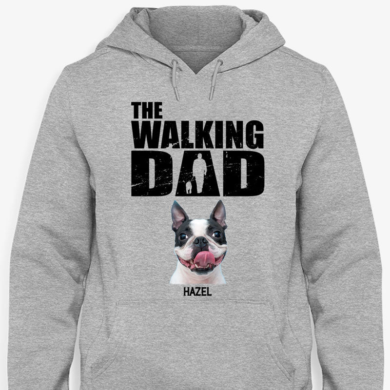 The Walking Dad Mom, Personalized Shirt, Gifts for Dog Lovers, Custom Photo