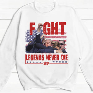 Trump Legends Never Die, Trump Shot Shirt, Trump Assassination, Election 2024