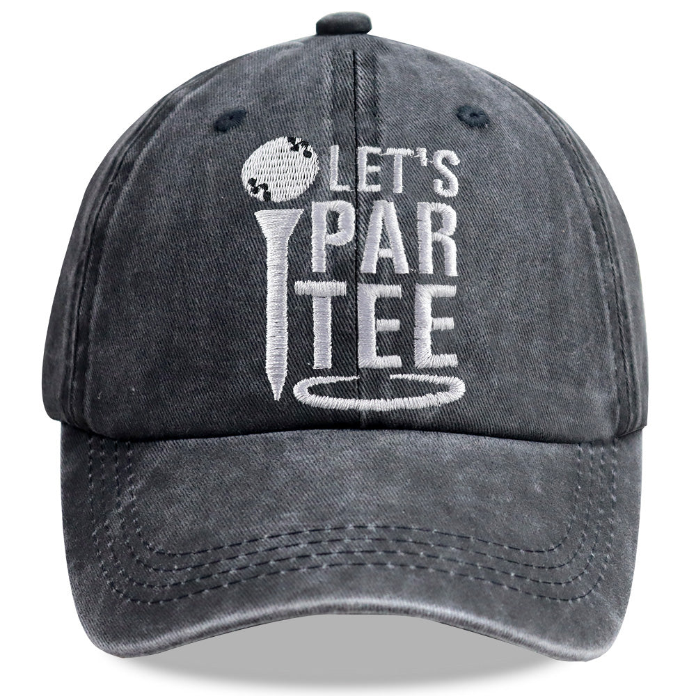 Golf Gifts Hats for Mom Dad, Par Tee Hats for Men Women, Adjustable Embroidered Wash Cotton Baseball Cap