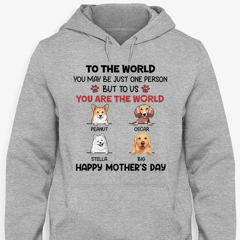 You Are The World, Personalized Shirt, Gifts For Dog Lovers, Custom Photo