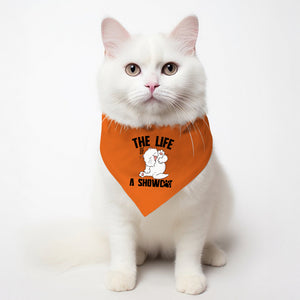 The Life Of A Showcat Bandana, Personalized Bandana, Gift For Pet, Custom Cat Lovers Gifts, Custom Photo