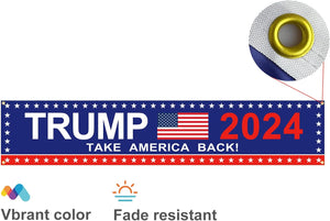 Take America Back Trump 2024 Banner, Gift For Trump Fans, Election 2024