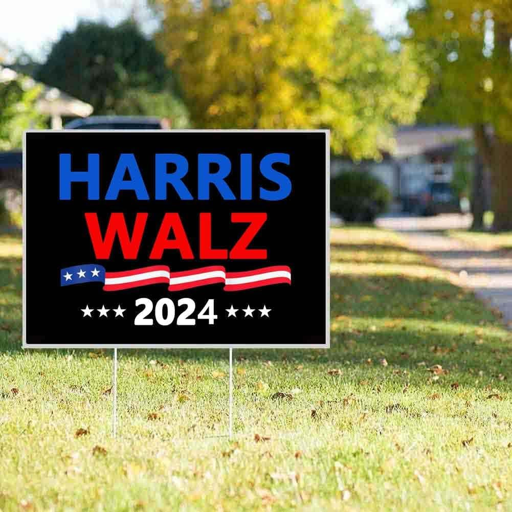 Harris Walz 2024 Kamala Harris Tim Walz Waltz For President Yard Sign ...