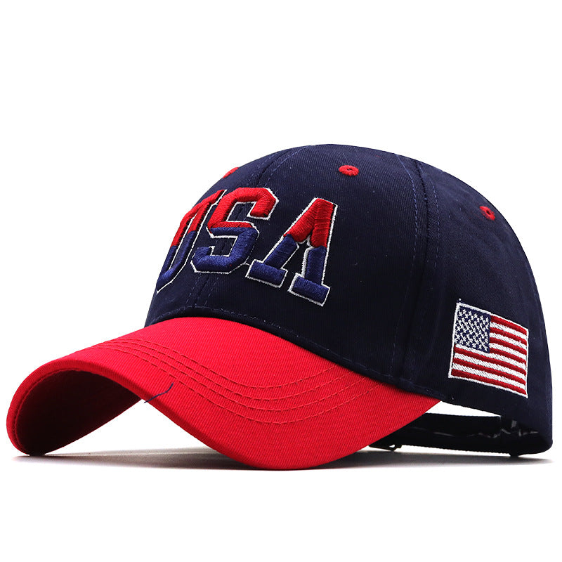 Letter USA Embroidery Baseball Cap, Gifts for 250th Anniversary and 4th of July Patriotic