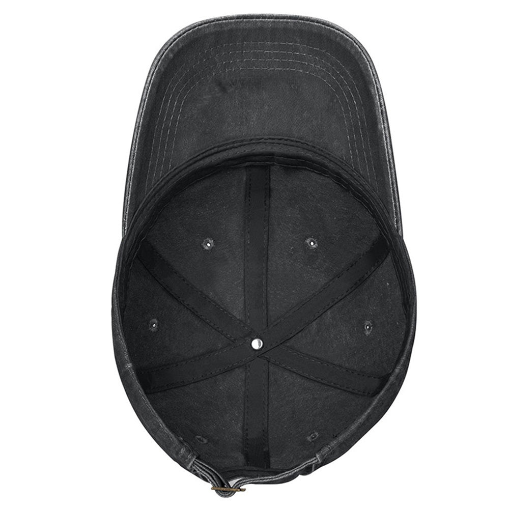 Black the Garden Father Hat for Men, Funny Adjustable Cotton Embroidered Gardeners Dad Baseball Cap