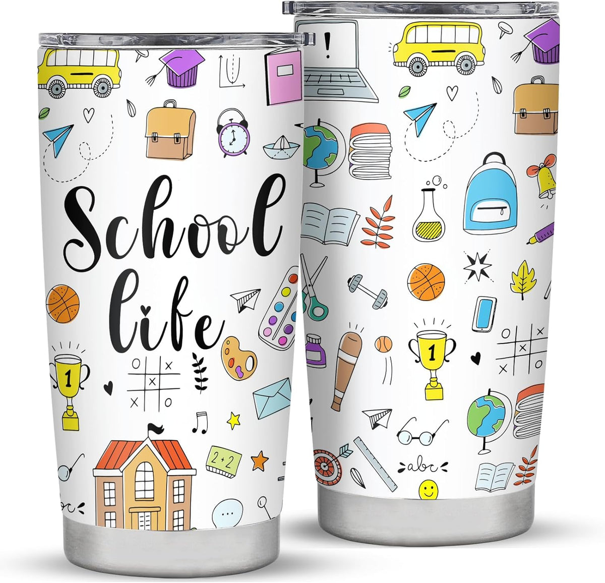 School Bus Driver  Tumbler, Bus Driver Appreciation Gifts, 20Oz Stainless Steel Tumbler School Bus