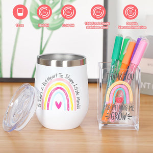 Gift Box For Teachers, Back to School Tumbler for Teachers, Teacher Appreciation Gifts