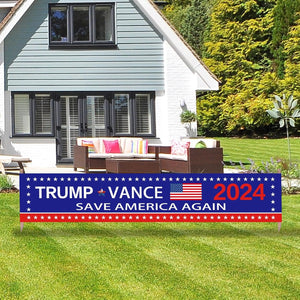 Trump Vance 2024 Banner, Gift For Trump Supporters, Election 2024