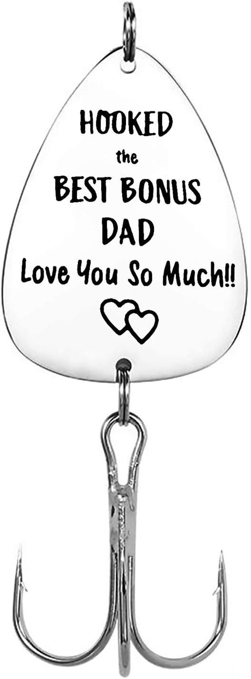 Hooked the Best Bonus Dad Love You so Much Fishing Hook, Gifts For Father's Day, Gifts For Lovers