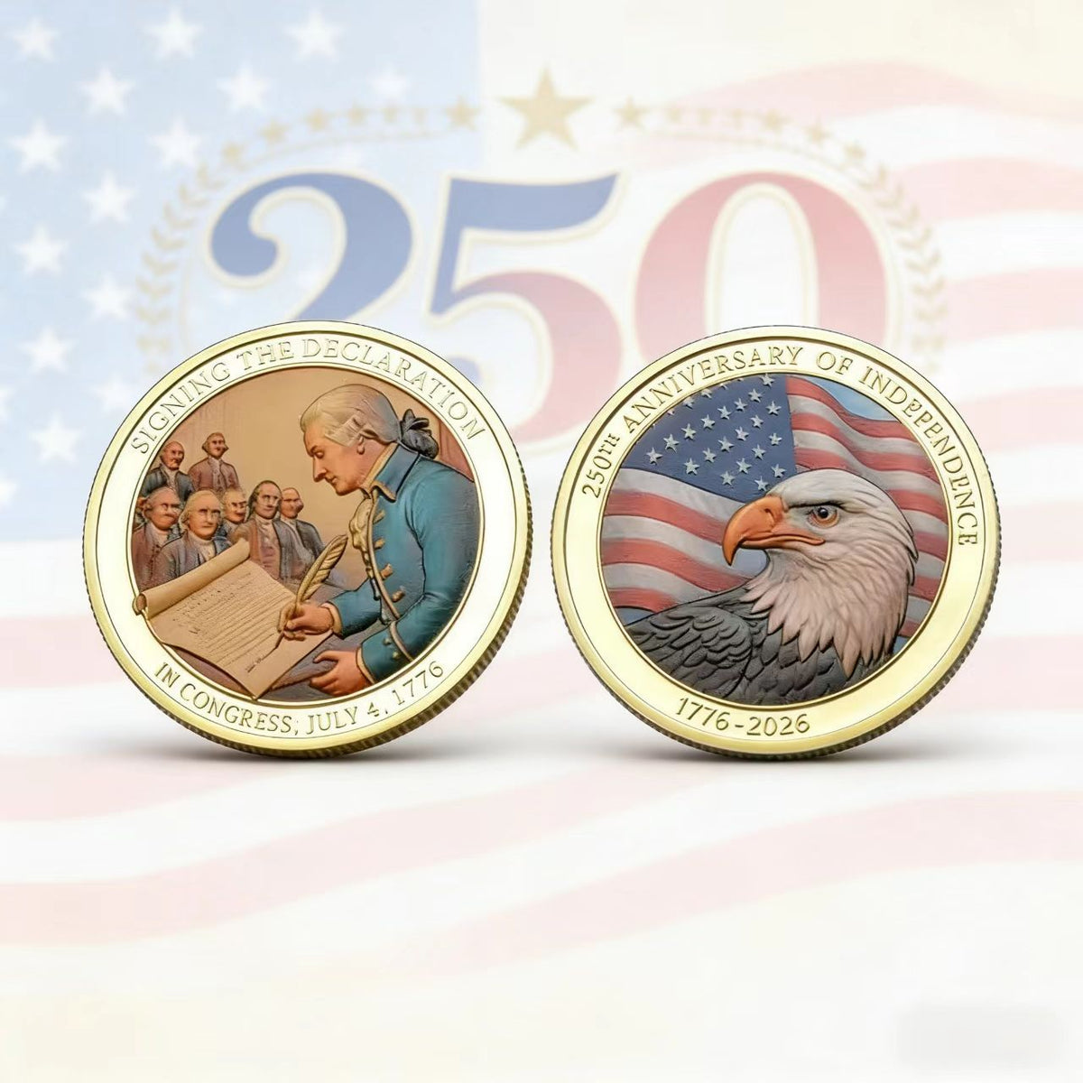 250Th Anniversary 3D Commemorative Medal Coin Collectible