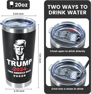 Take America Back Tumbler, Gift For Trump Supporters, Election 2024