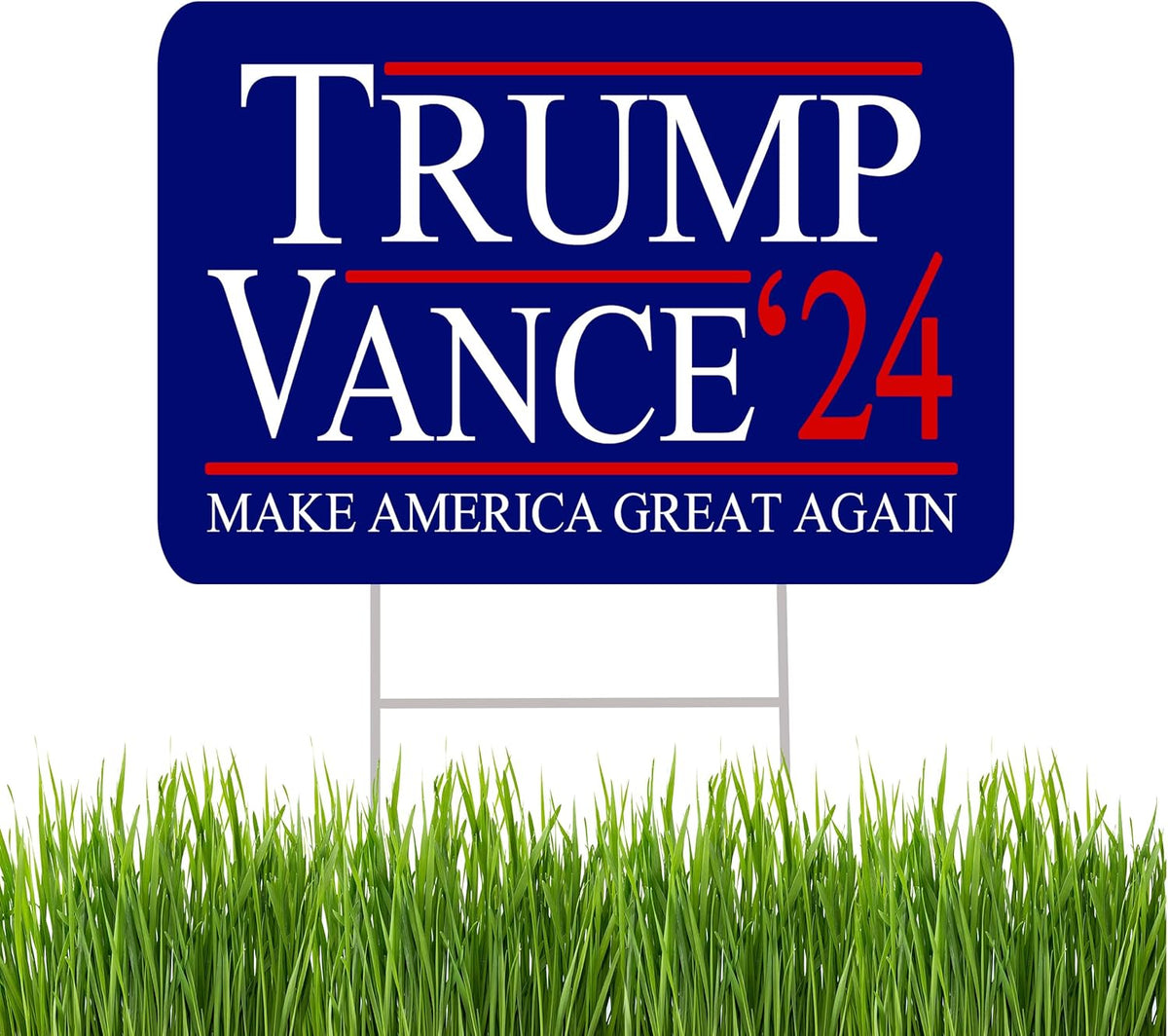 Trump JD Vance MAGA 2024 Yard Sign, Trump Supporters Home Decor, Election 2024