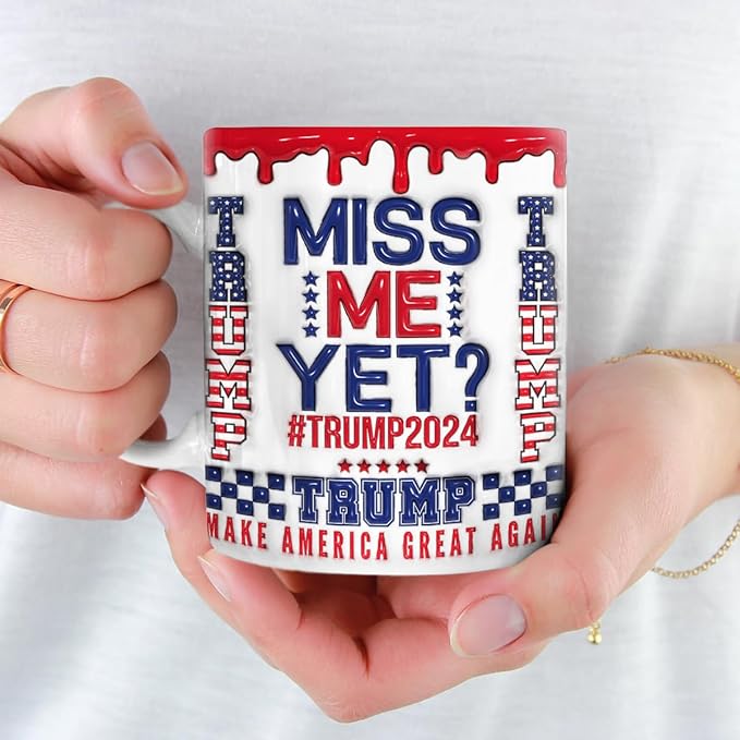Trump 3D Inflated Mug, Gift For Trump Supporters, Election 2024