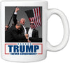 Trump Fight Never Surrender, Trump Coffee Mug, Trump Assassination, Election 2024