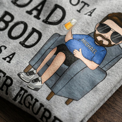 It's Not Dad Bod It's Father Figure, Personalized Father's Day Shirt, Custom Gifts For Dad