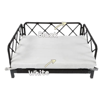 Wicker Pet Bed Rattan Dog Sofa Bed Outdoor Indoor Water Resistant, Pet Accessories, Products For Your Pet