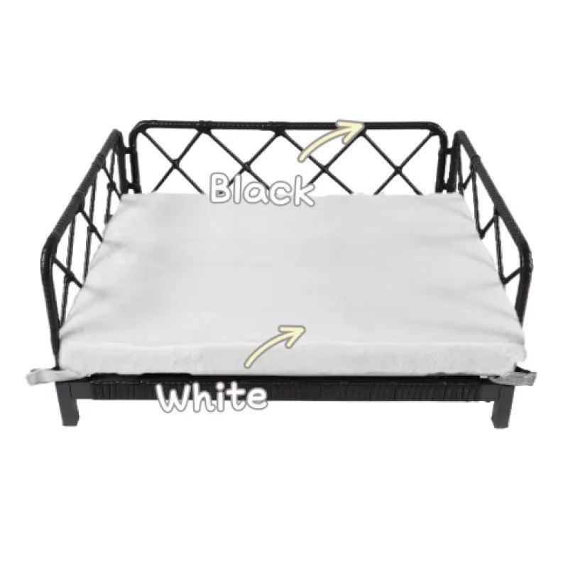 Wicker Pet Bed Rattan Dog Sofa Bed Outdoor Indoor Water Resistant, Pet Accessories, Products For Your Pet