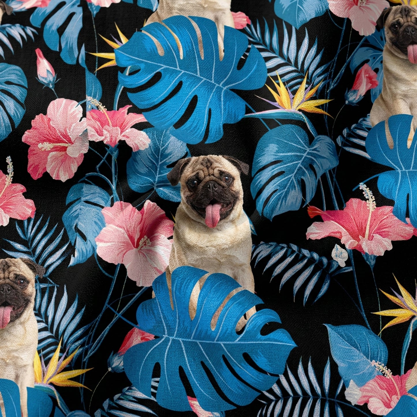Tropical Leaf Photo, Personalized Hawaiian Shirt, Custom Photo