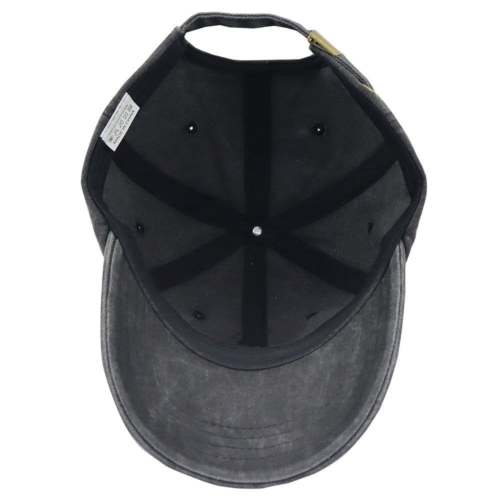 Black the Garden Father Hat for Men, Funny Adjustable Cotton Embroidered Gardeners Dad Baseball Cap