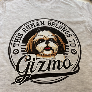 This Human Belongs To Dog, Personalized Shirt, Custom Gift For Dog Lovers
