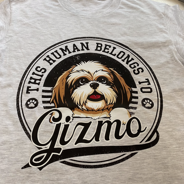 This Human Belongs To Dog, Personalized Shirt, Custom Gift For Dog