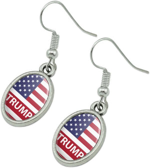 President Trump American Flag Republican, Trump Earrings, Election 2024