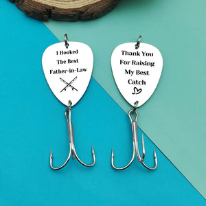 Father in Law Jewelry Fishing Lure Father of the Groom Fishing Hooks, Gifts For Father's Day, Gifts For Lovers