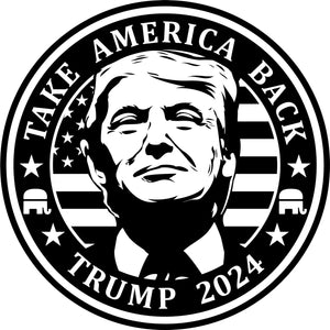 2Pcs Take Back America Trump Decal, Gift For Trump Fans, Election 2024