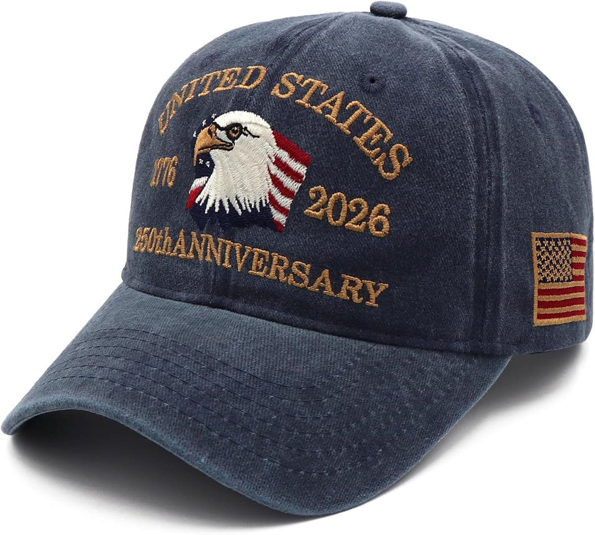250 Anniversary USA Hat, USA America 250Th Anniversary Hat 1776-2026 Eagle Patriotic Embroidery Baseball Cap