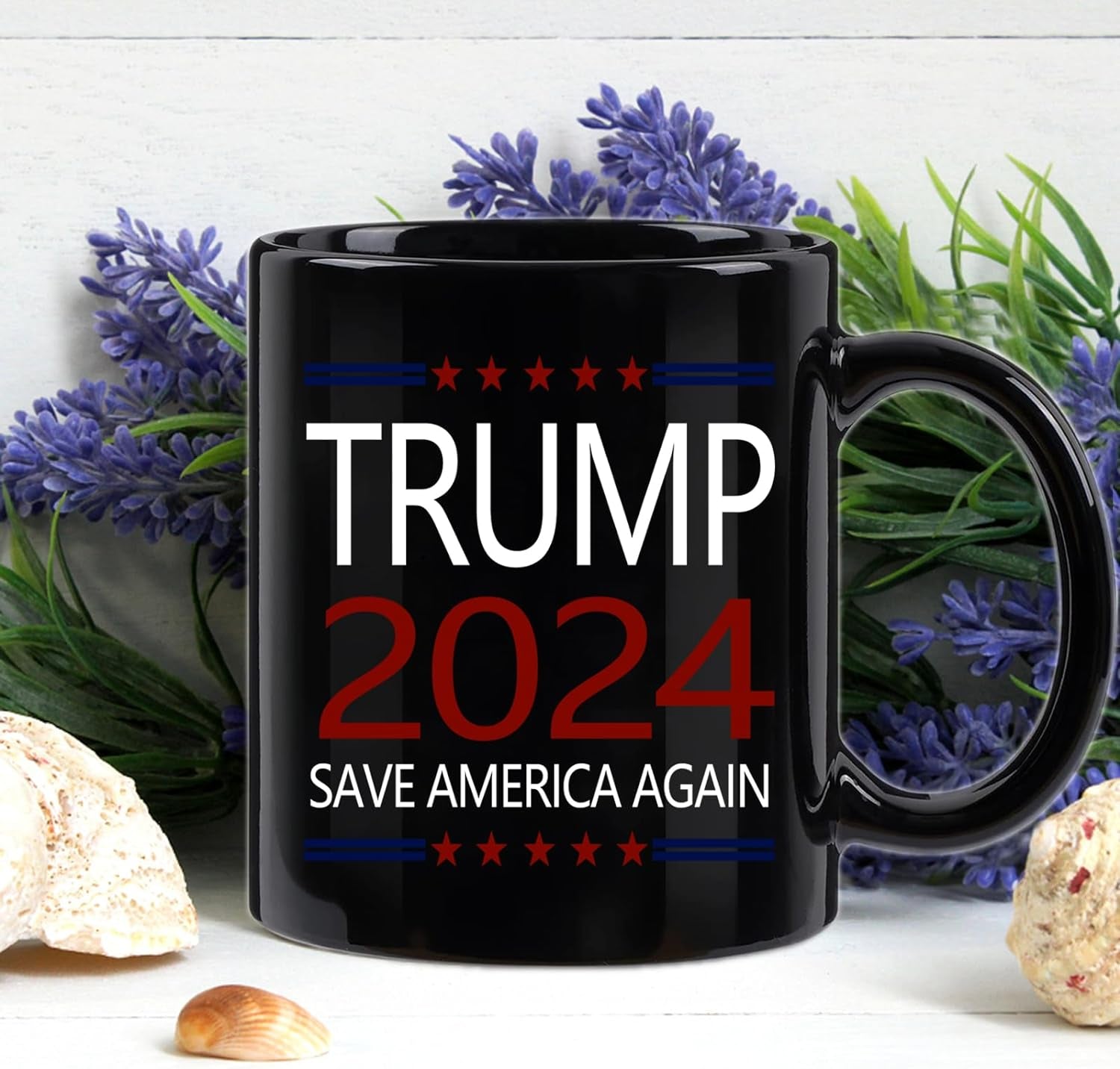 Save America Again Black Mug, Gift For Trump Fans, Election 2024