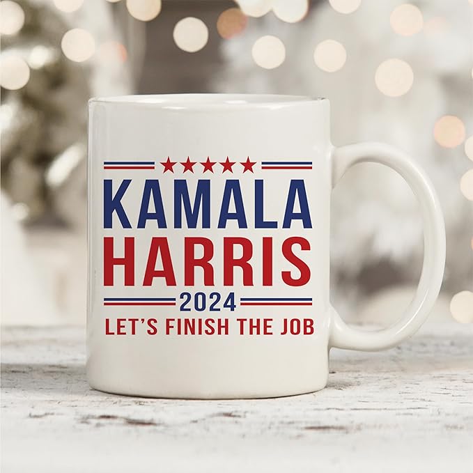 Kamala Harris 2024 Let's Finish The Job, Kamala Harris Supporters Mug, Election 2024