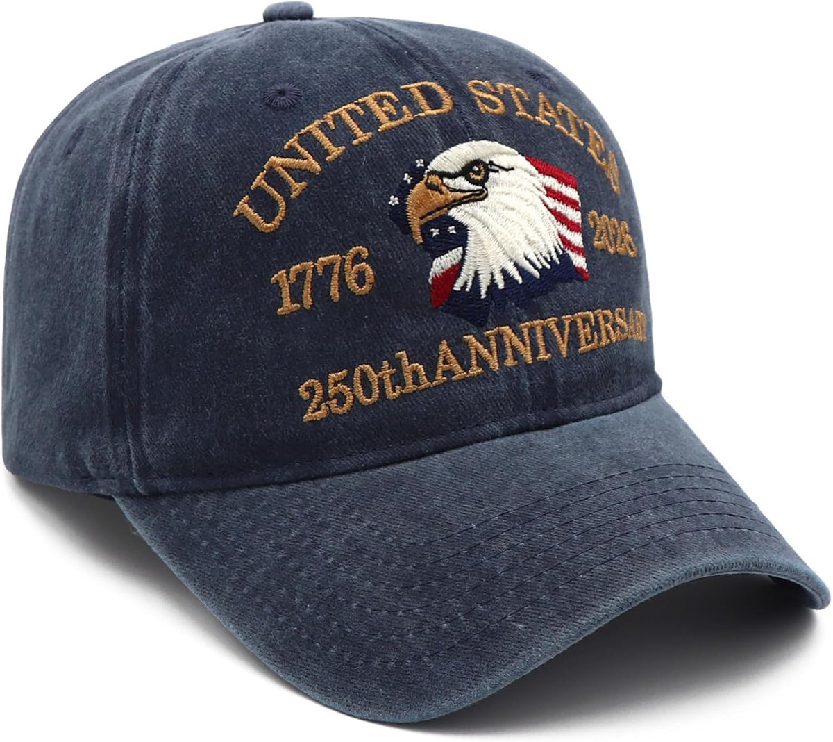 250 Anniversary USA Hat, USA America 250Th Anniversary Hat 1776-2026 Eagle Patriotic Embroidery Baseball Cap