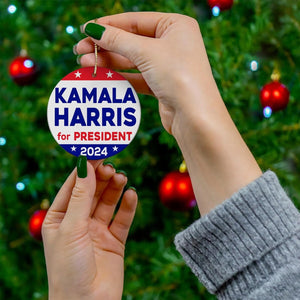 Kamala Harris for President 2024 Ornament, Kamala Ornaments, Election 2024