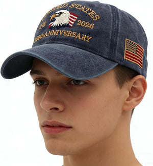 250 Anniversary USA Hat, USA America 250Th Anniversary Hat 1776-2026 Eagle Patriotic Embroidery Baseball Cap