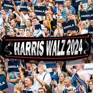 Cat For Harris Walz 2024 Banner, Gift For Kamala Harris Supporters, Election 2024